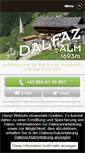 Mobile Screenshot of dalfazalm.at